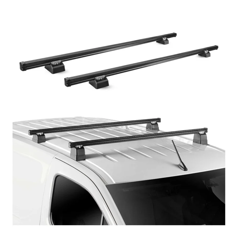 Dachträger für Fiat Doblò I 2001-2010 H1 2-Träger Stahl Schwarz Dachgepäckträger