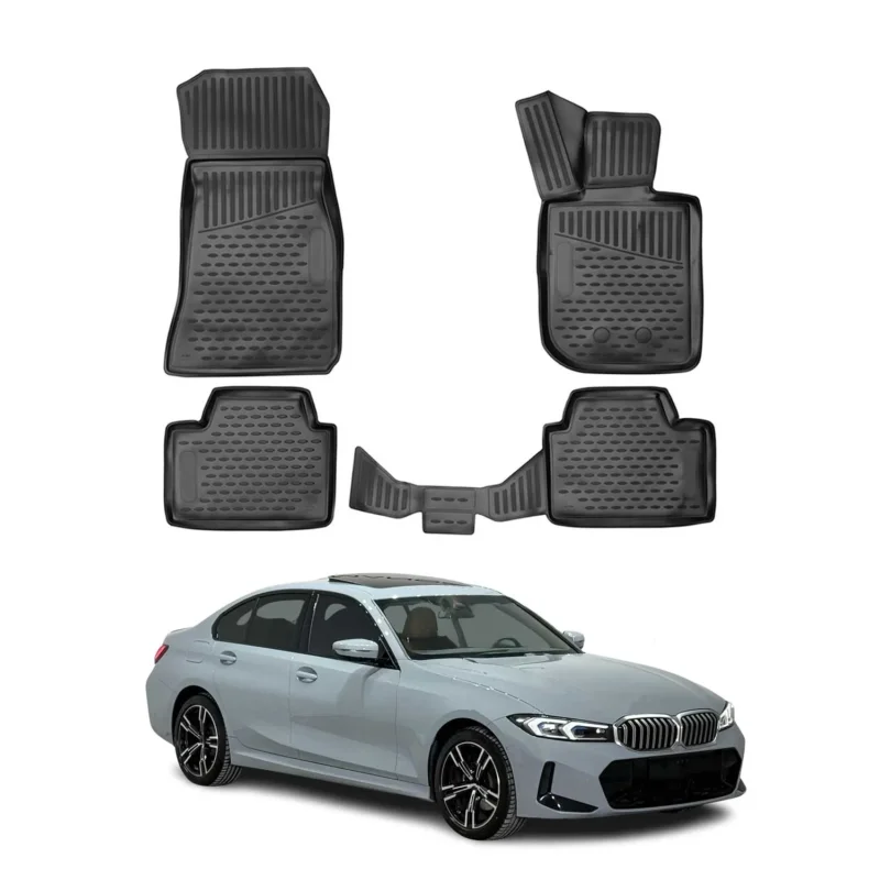 OMAC Gummimatten Fußmatten für BMW 3er Limo Touring G20 G21 2019-2026 TPE 4x