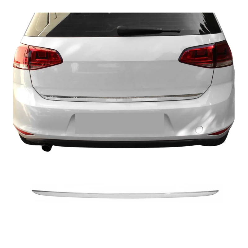 Kofferraumleiste Heckklappe Leiste für VW Golf 2012-2019 Edelstahl Chrom 1tlg