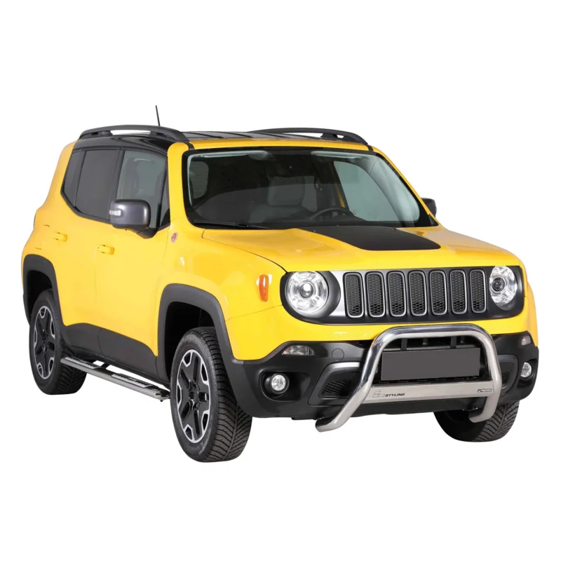 Frontbügel Frontschutzbügel für Jeep Renegade Trailhawk 2014-2024 Silber ø63mm