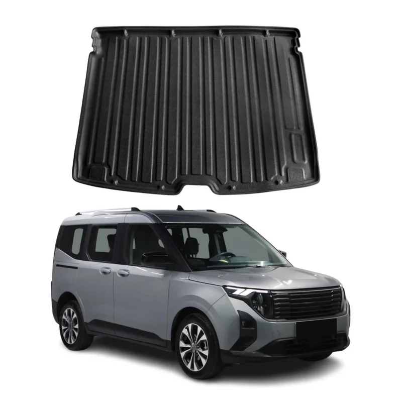 Kofferraumwanne Laderaumwanne für Ford Tourneo Courier 2023-26 TPE Gummi Schwarz