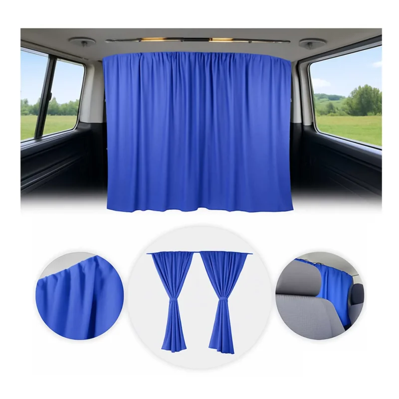 Maß Gardinen für Citroen Jumper H2 Fahrerhaus Abtrennung Sonnenschutz Dunkelblau