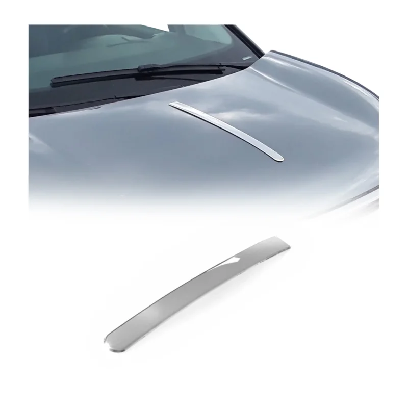 Motorhaube Chromleiste Frontleiste für Fiat 500 2007-2024 Edelstahl Chrom Chrom