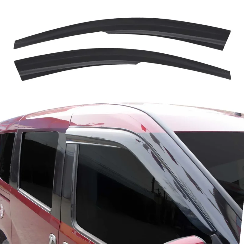 2x Windabweiser Regenabweiser für Opel Combo C 2001-2011 Acryl Dunkel
