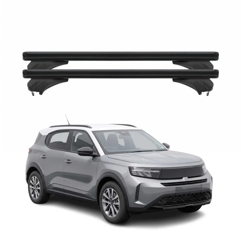 Menabo Dachträger Grundtäger für Opel Frontera 2024-2026 Aluminium Schwarz 2 tlg
