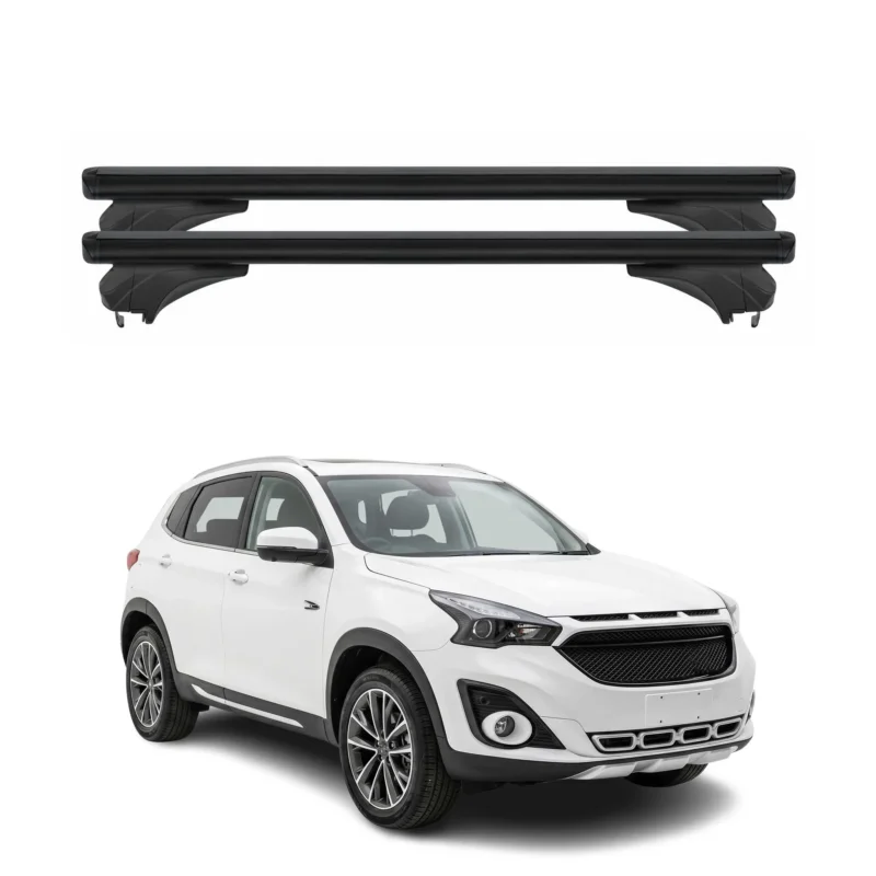 Menabo Dachträger für DR F35 2020-2023 Abschließbar Aluminium Schwarz 2 tlg