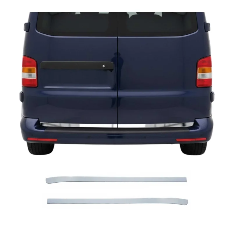 Kofferraumleiste Heckklappe Leiste für VW Transporter T5 Edelstahl Chrom 2tlg