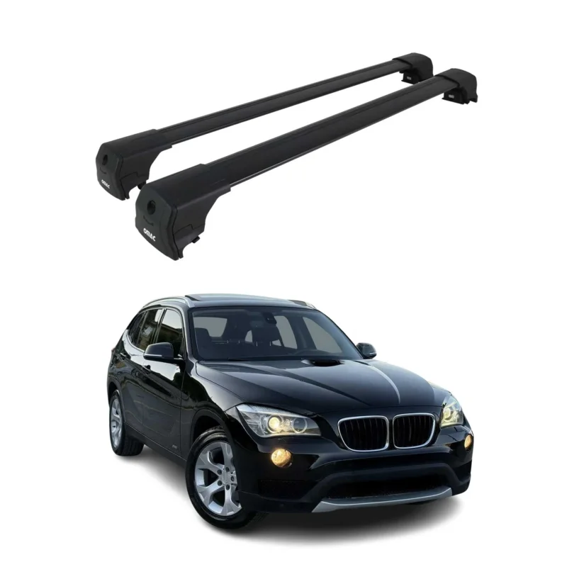 Dachträger Gepäckträger für BMW X1 E84 2009-2015 ABE Grundträger Alu Schwarz