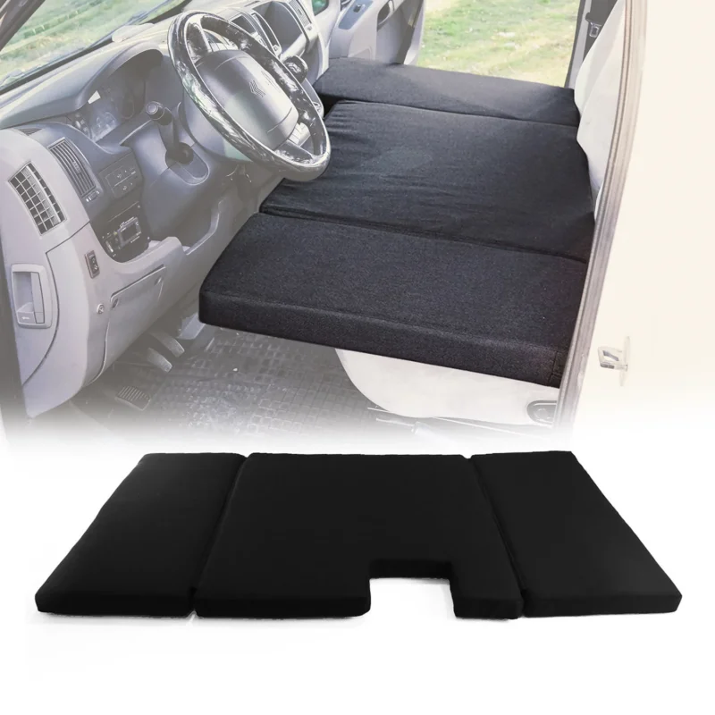 Camper Bett Fahrerhausbett Matratze für VW Crafter 2017-2026 Polyester Schwarz