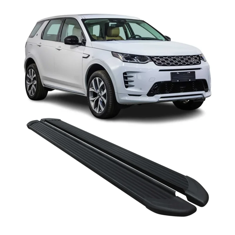 Trittbretter Seitenschweller für Land Rover Discovery 2017-2026 Alu Schwarz 2x