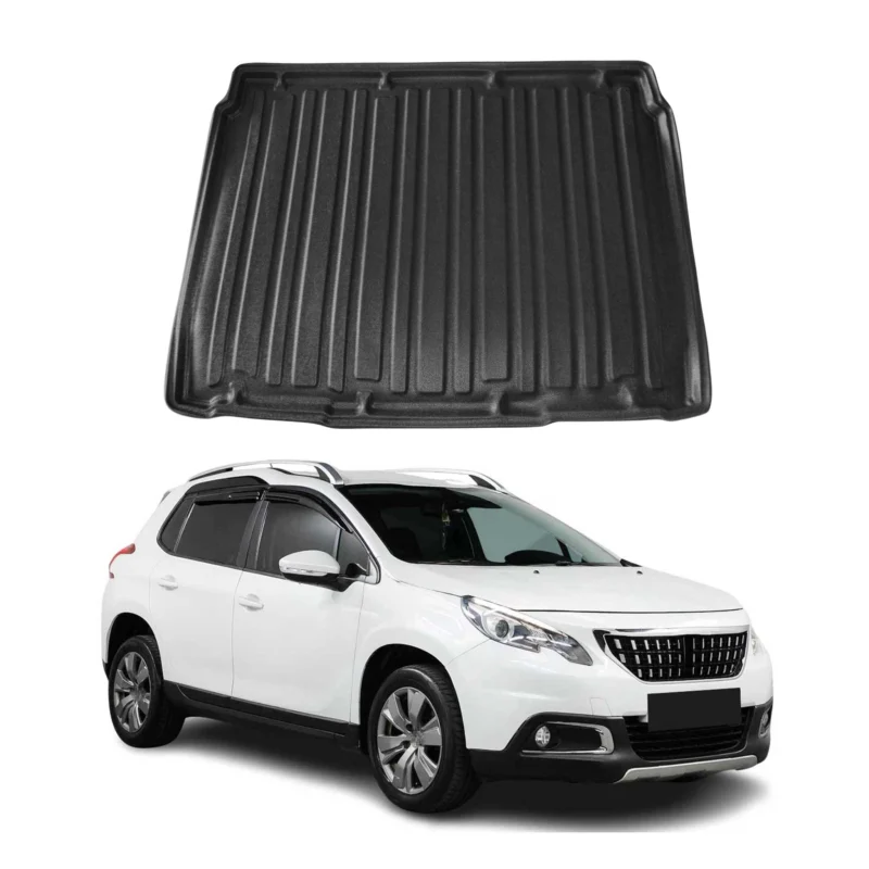 Kofferraumwanne Laderaumwanne für Peugeot 2008 2019-2026 Gummi TPE Schwarz