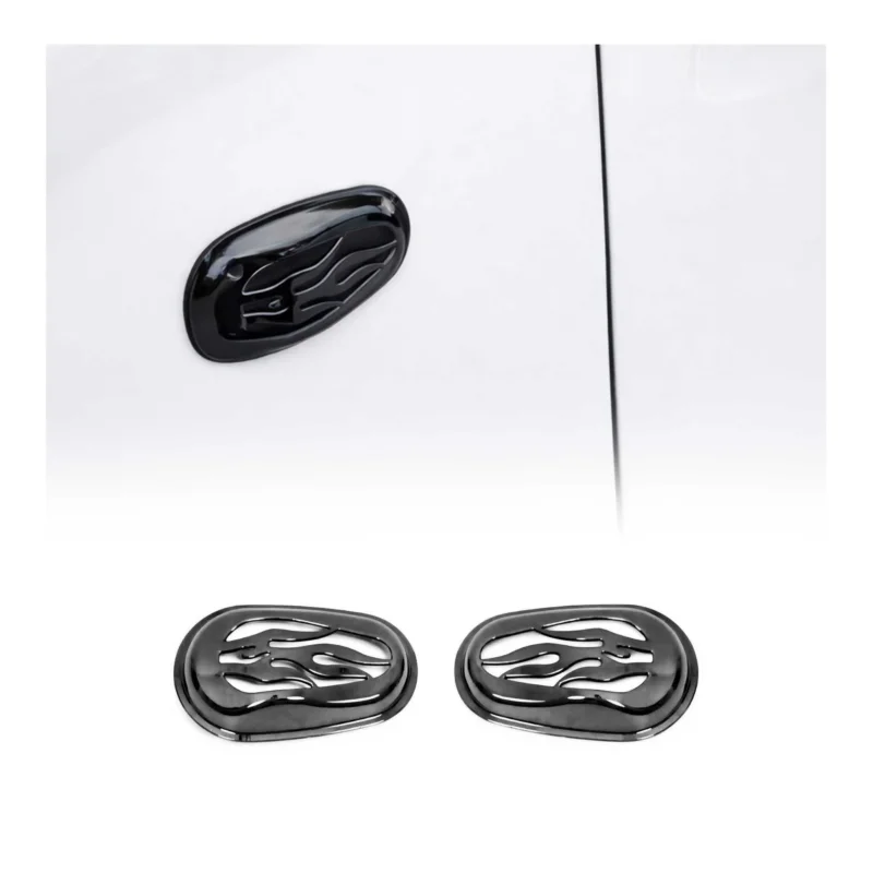 Blinkerrahmen Signalblende Rahmen für Fiat Fiorino Qubo 2007-2021 Chrom Dunkel