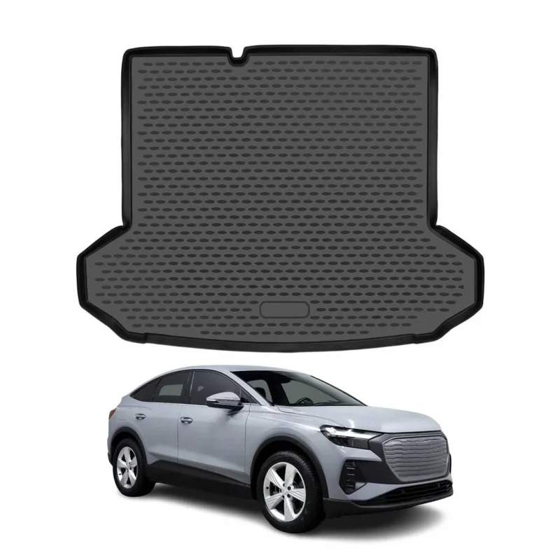 Kofferraummatte Kofferraumwanne für Audi Q4 e-tron 2021-2026 Gummi TPE