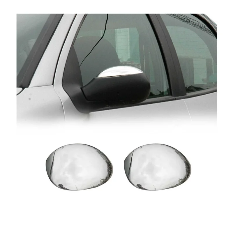 Spiegelkappen Spiegelabdeckung für Citroen C3 2002-2009 Edelstahl Chrom 2tlg