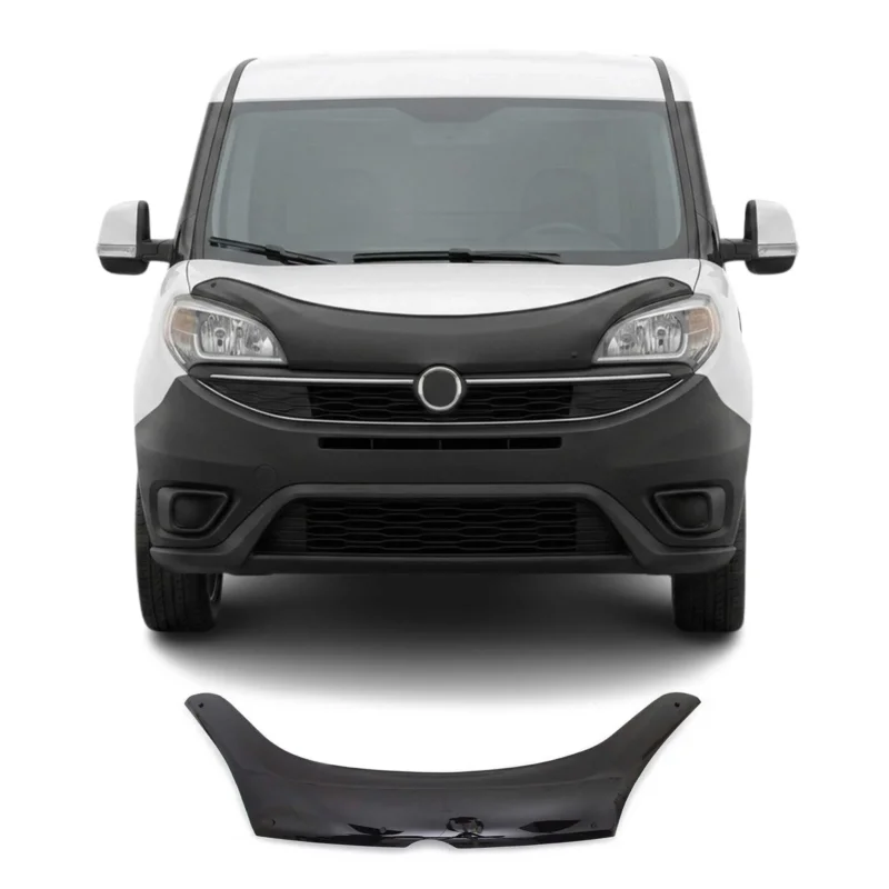 Motorhaube Deflektor Insekten Steinschlagschutz für Fiat Doblo 2014-2020 Dunkel