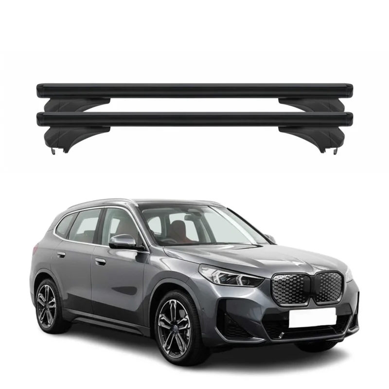 Menabo Dachträger Grundtäger für BMW iX1 U11 2022-2026 Aluminium Schwarz 2 tlg