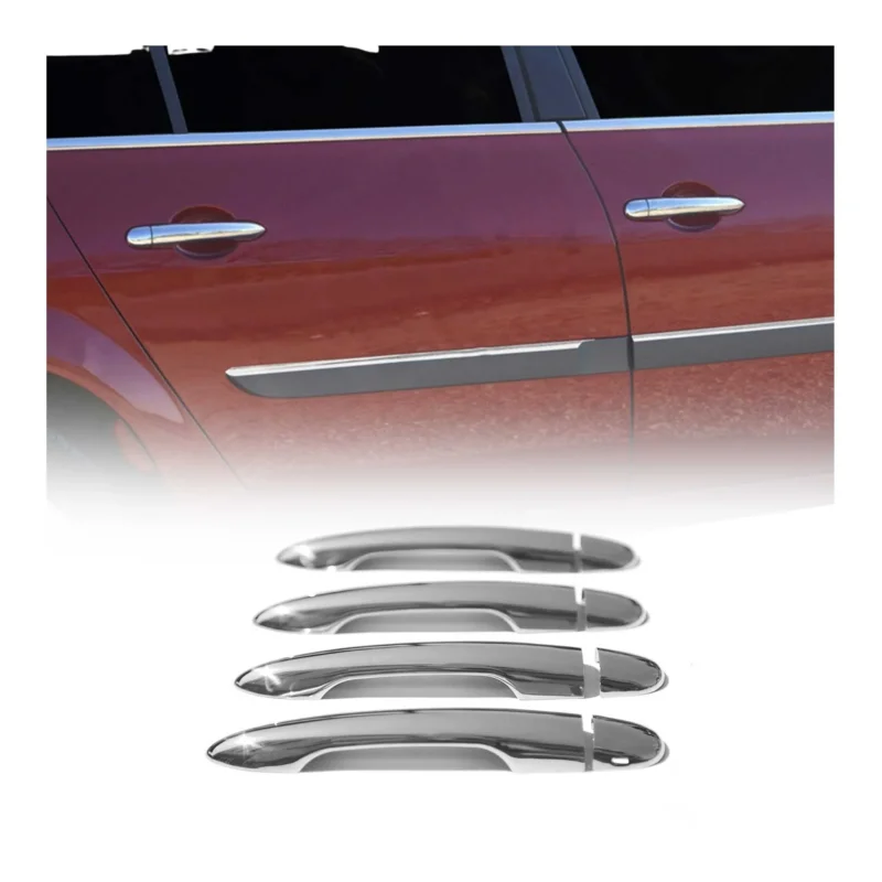 Chrom Türgriff Blende für Renault Megane 2002-2009 4-Tür Edelstahl 8tlg
