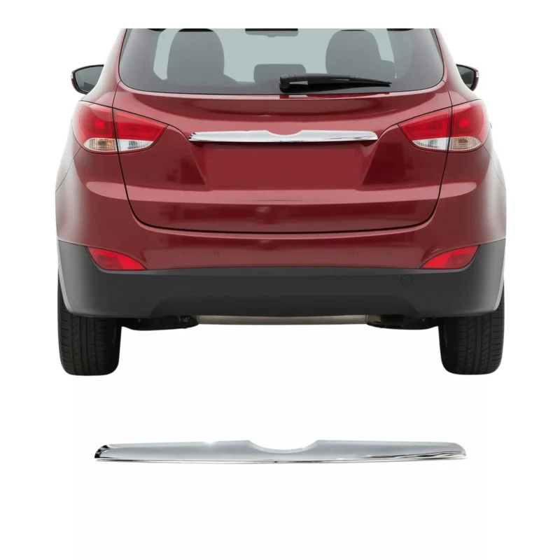 Kofferraumleiste Heckklappe Leiste für Hyundai ix35 2010-2015 Chrom ABS Silber
