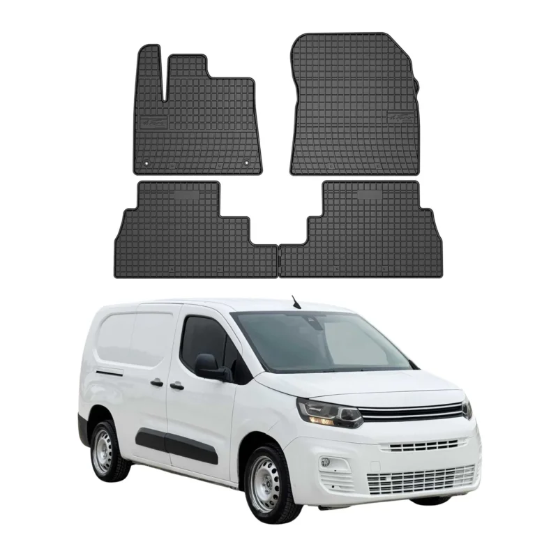 OMAC Gummi Fußmatten für Opel Combo / Combo E 2019-2026 Automatten Schwarz 4tlg