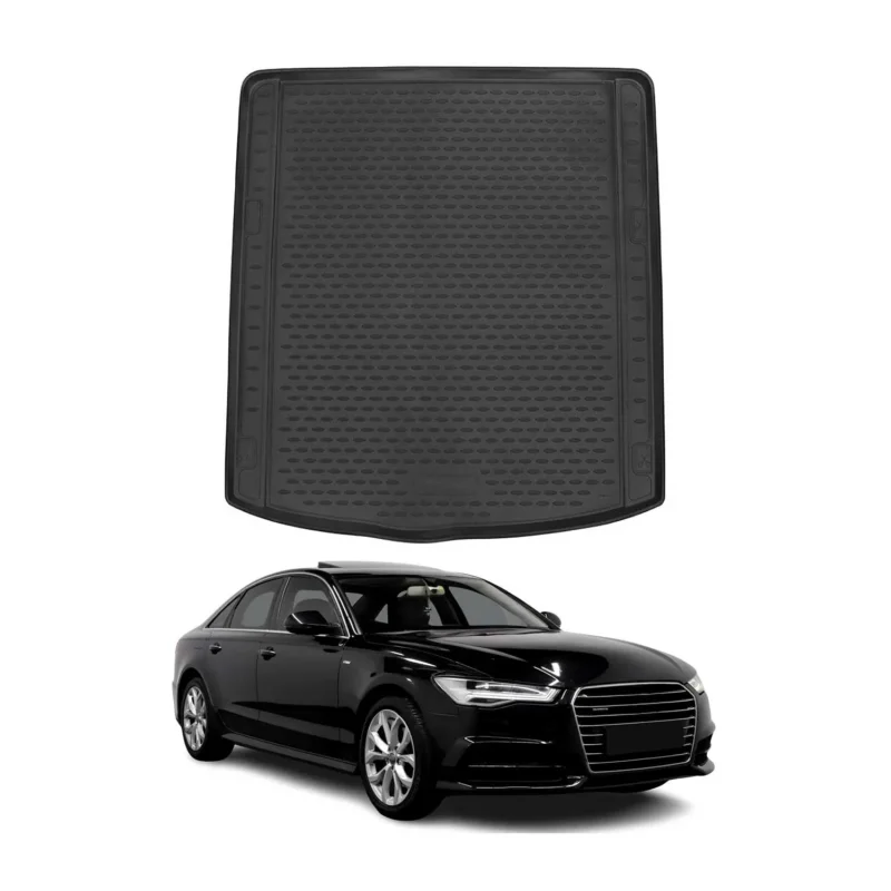 Kofferraummatte Kofferraumwanne für Audi A6 Limo C7 2011-2018 Gummi TPE
