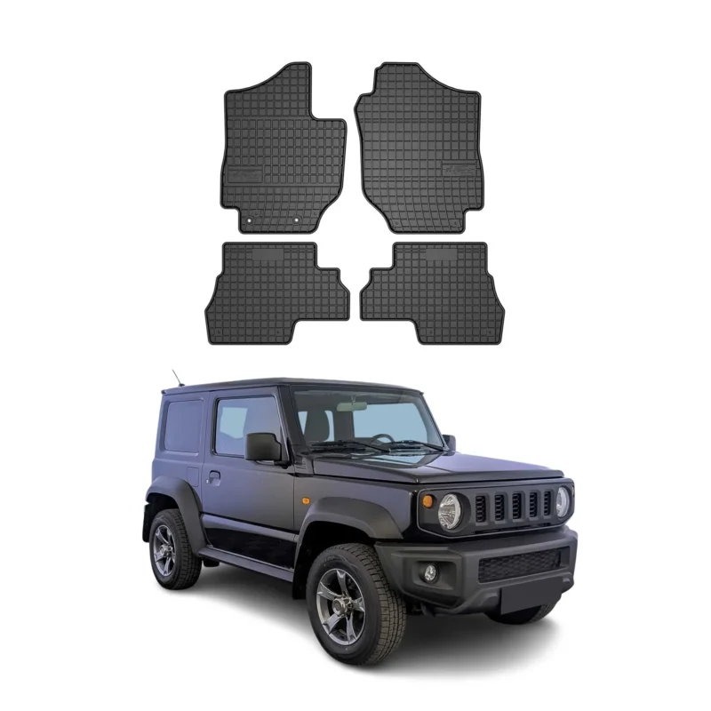 OMAC Gummi Fußmatten für Suzuki Jimny 2018-2026 Automatten Gummi Schwarz 4tlg