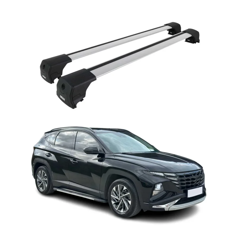 Dachträger Grundtäger für Hyundai Tucson IV 2022-2026 Aluminium Silber 2 tlg