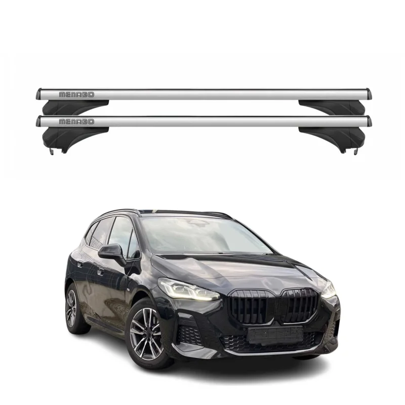 Menabo Dachträger für BMW 2er U06 Active Tourer 2021-2026 Aluminium Silber 2 tlg