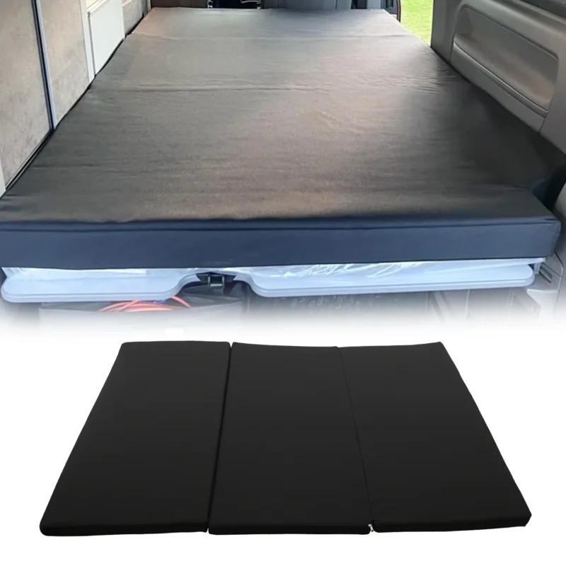 Matratze Schlafmatratze Klappmatratze für Ford Tourneo Custom 2023-2026 Schwarz