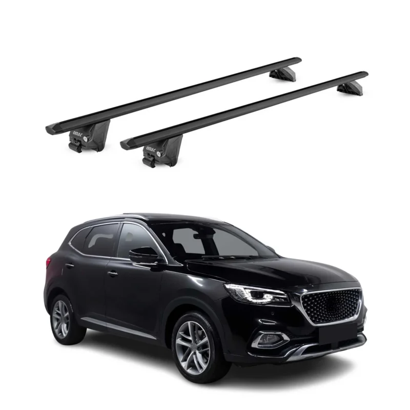 Dachträger Grundtäger für MG HS I 2018-2024 100kg Aluminium Schwarz 2 tlg ABE