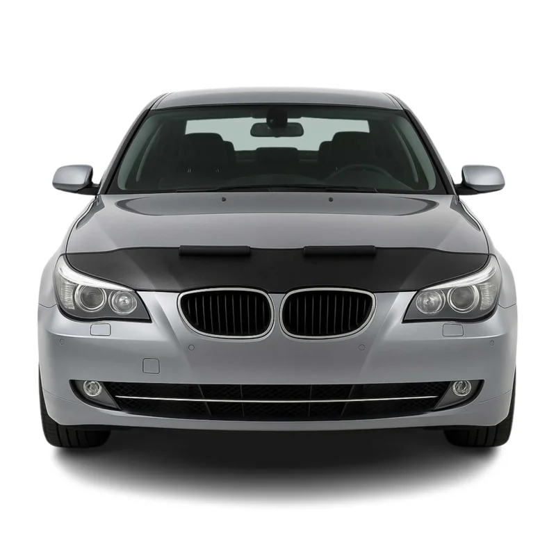 Haubenbra Steinschlagschutz Bonnet Bra für BMW 5er E60 E61 Schwarz Halb