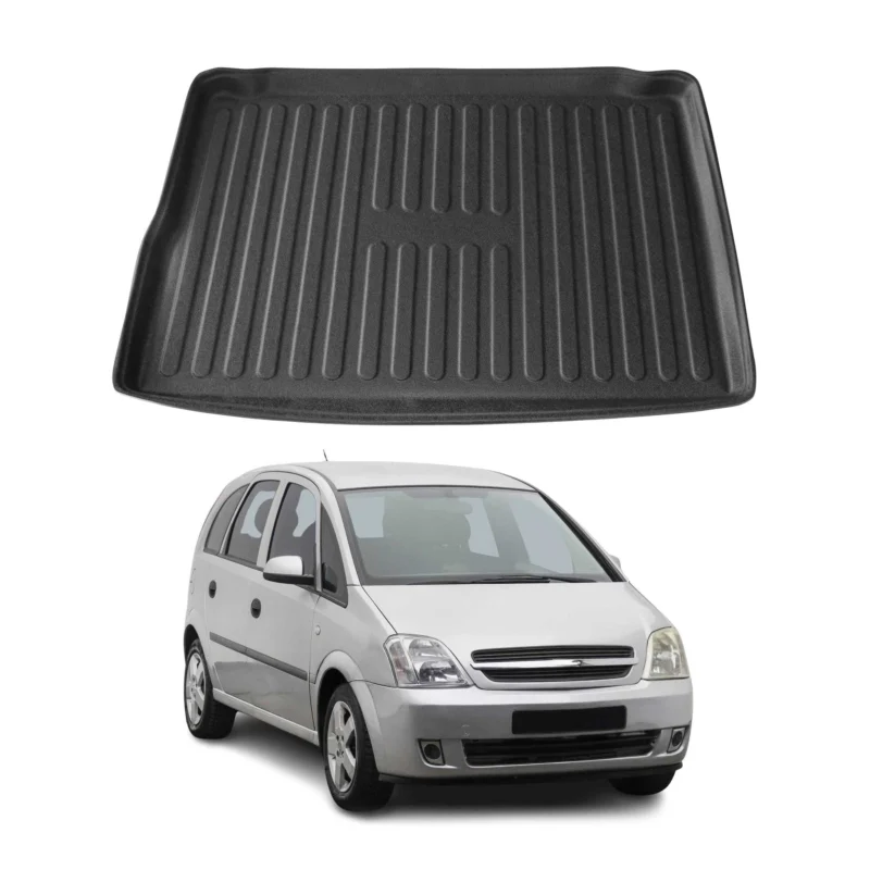 Kofferraumwanne Laderaumwanne für Opel Meriva 2002-2010 Gummi TPE Schwarz