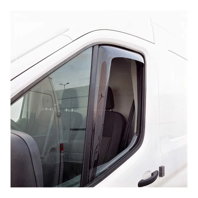 Windabweiser Regenabweiser für Ford Transit 2015-2026 Dunkel Acryl 2tlg
