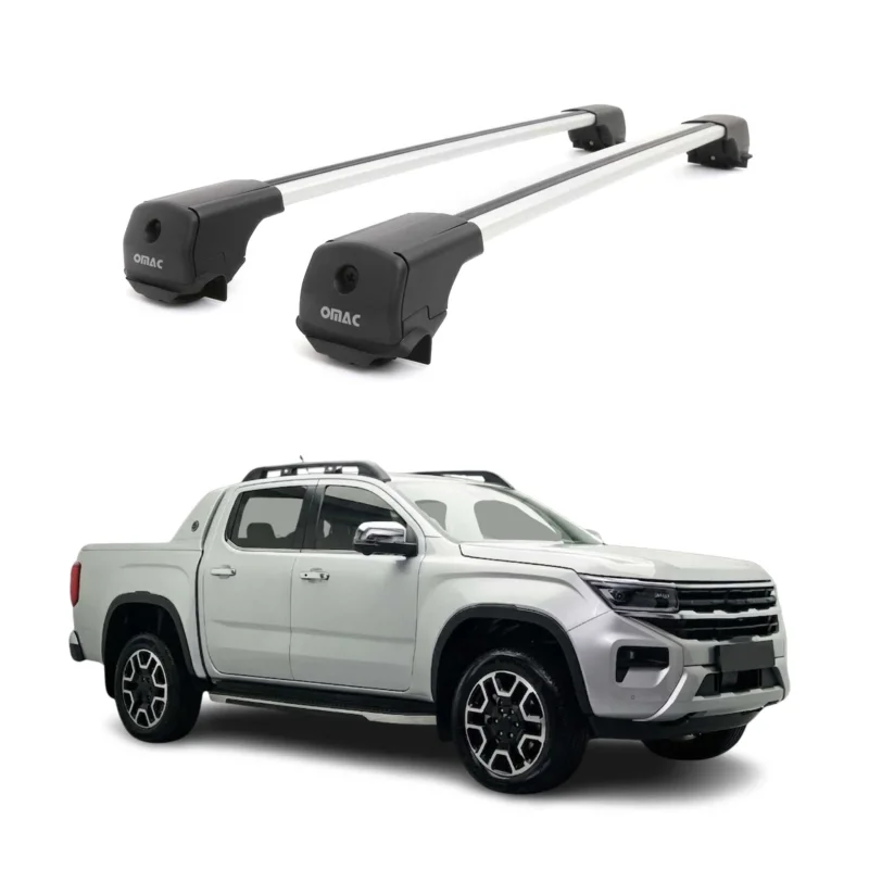 Dachträger Grundträger für VW Amarok II 2023-2026 Aluminium 75kg Grau 2tlg