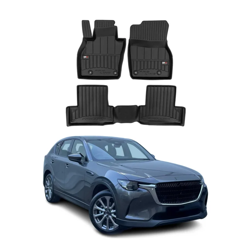 OMAC Gummi Fußmatten für Mazda CX-60 2022-2026 Premium TPE Automatten 3tlg