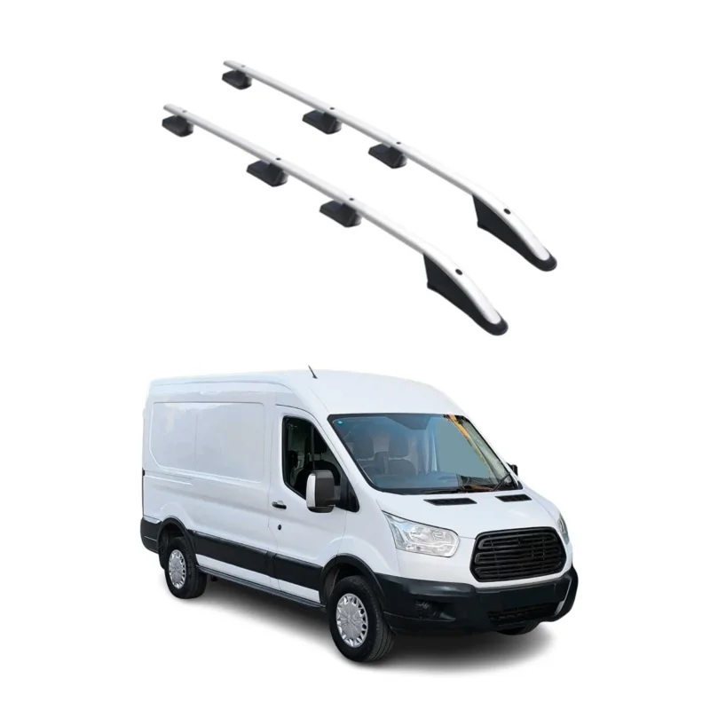 Alu Dachreling Querträger für Ford Transit 2015-2026 L2 Mittel Radstand Grau