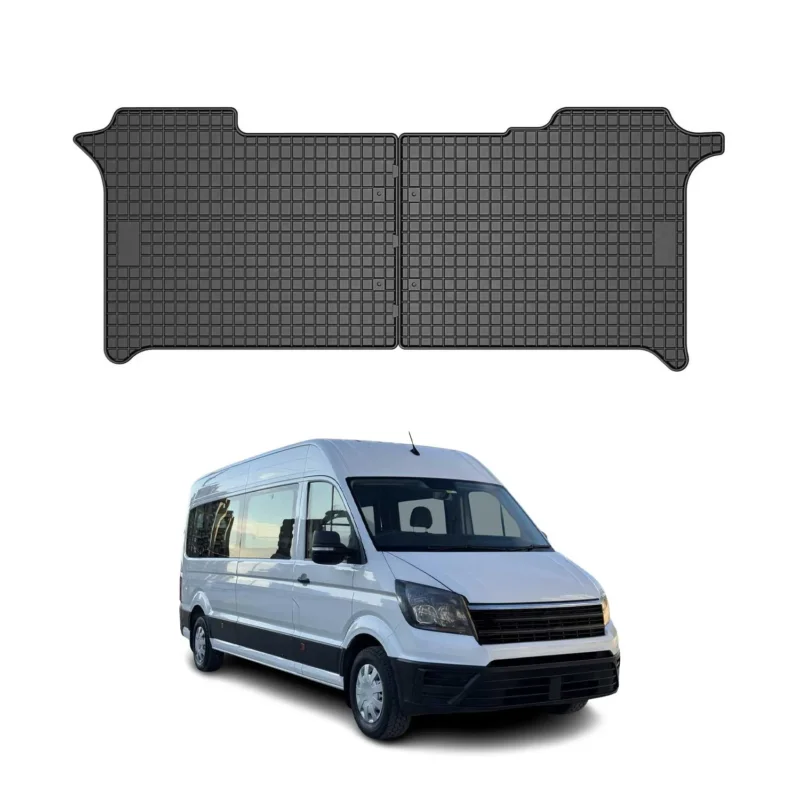 OMAC Gummi Fußmatten für VW Crafter 2017-2026 2. reihe Gummi Schwarz 2tlg