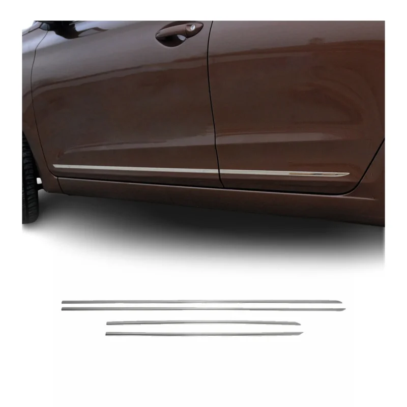 Seitentürleiste Türleisten Türschutzleisten für Hyundai i30 Edelstahl Chrom 4x