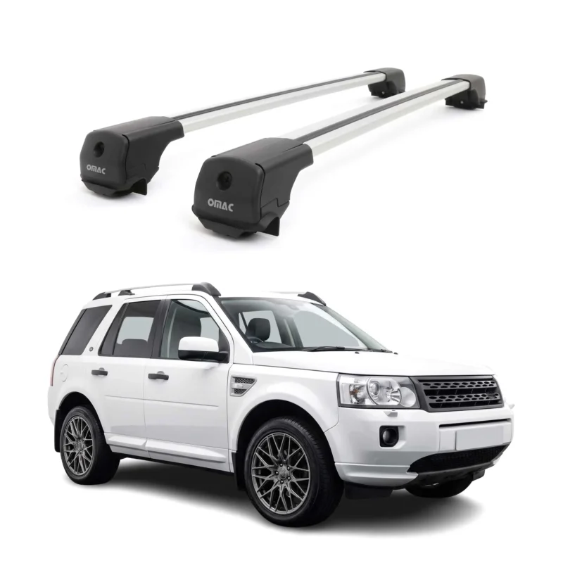 Dachträger für Land Rover Freelander II L359 2007-2015 Aluminium 75kg Grau 2tlg
