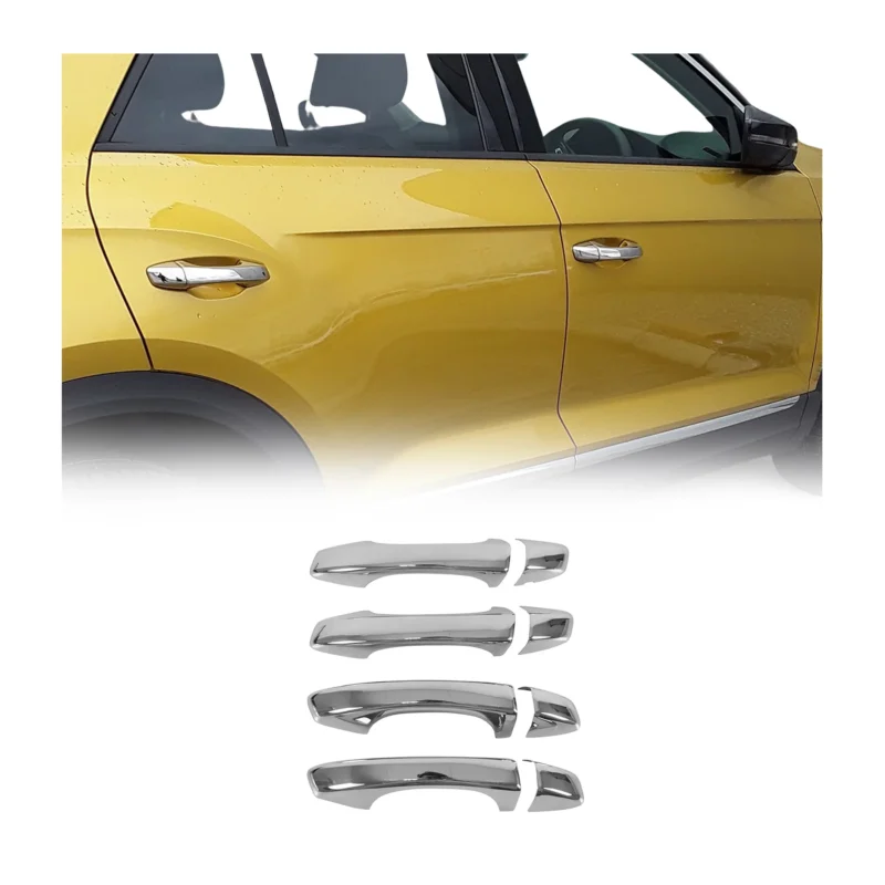 Chrom Türgriff Blende für Skoda Karoq Kodiaq Kamiq 2016-2026 Edelstahl