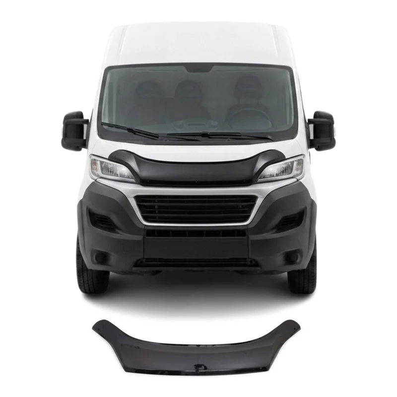 Motorhaube Deflektor Insekten Steinschlagschutz für Fiat Ducato 2014-2026 Dunkel