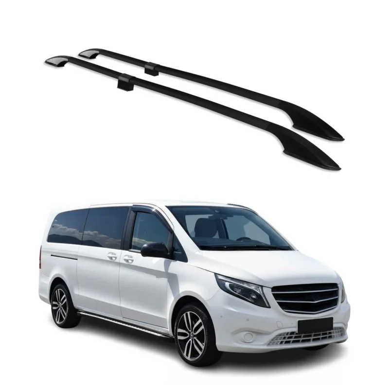 Dachreling für Mercedes Vito / V-Klasse W639 W447 2003-2026 L3 Extralang Schwarz