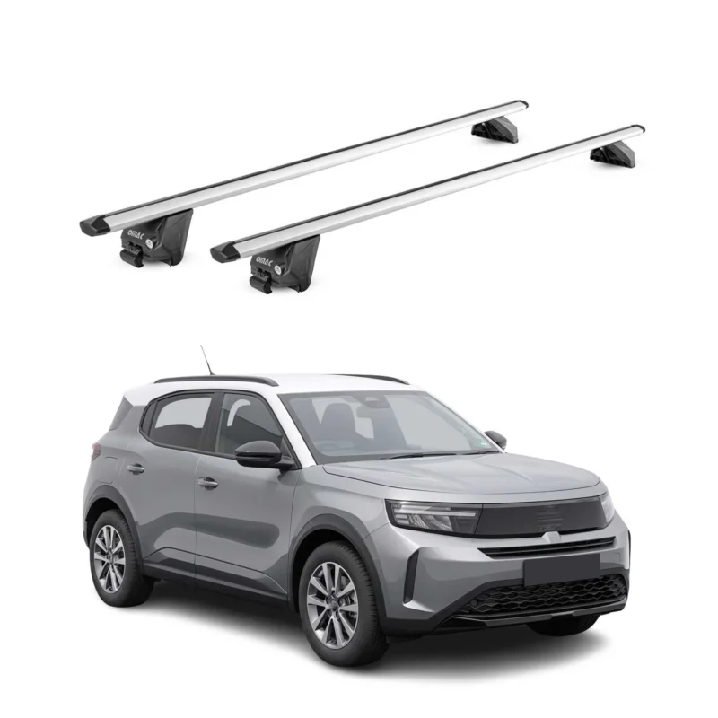 Dachträger für Opel Frontera 2024-2026 100kg Aluminium Silber 2x ABE