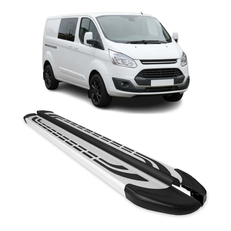 Trittbretter Seitenschweller für Ford Transit Custom I 2012-2023 L2 Aluminium