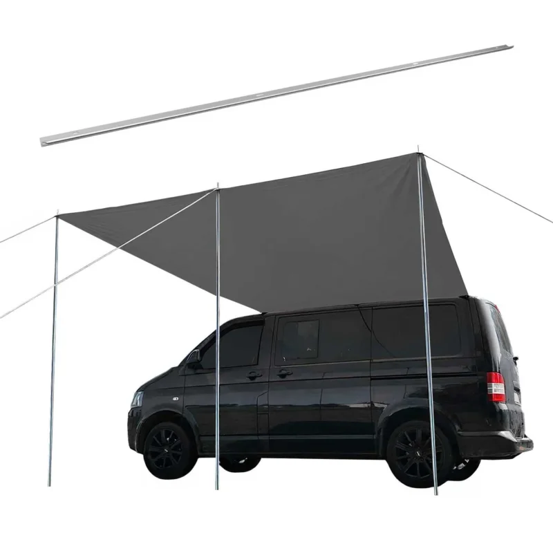 Sonnensegel Kederschiene Markise Satz für Ford Tourneo Custom 2013-22 L1 Silber