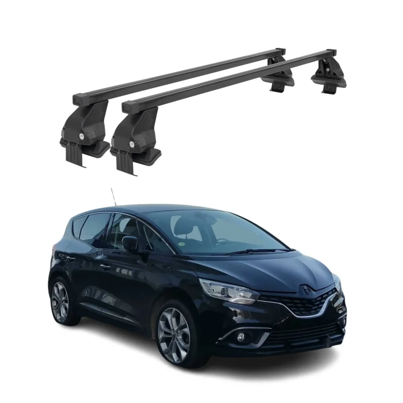 Menabo Dachträger Grundtäger für Renault Scenic mk4 2016-2022 50kg Stahl Schwarz