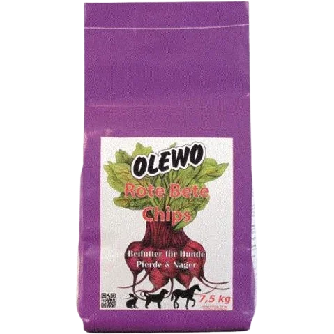 OLEWO Rote Bete-Chips für Hund, Pferd & Nager