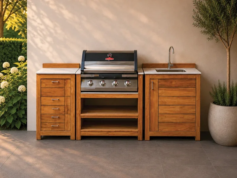 Milano Buitenkeuken Opstelling 14, Albastro Cream - Passion Grills