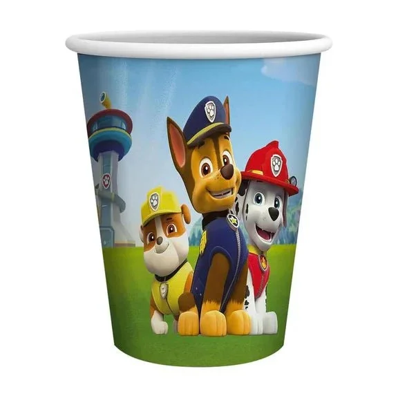 Paw Patrol Bekers Gekleurd 250ml 8st van VDV Benefit koop je bij Partywinkel