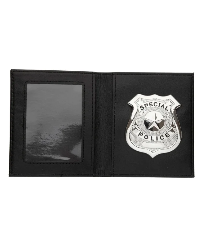 Polizeiabzeichen in Brieftasche
