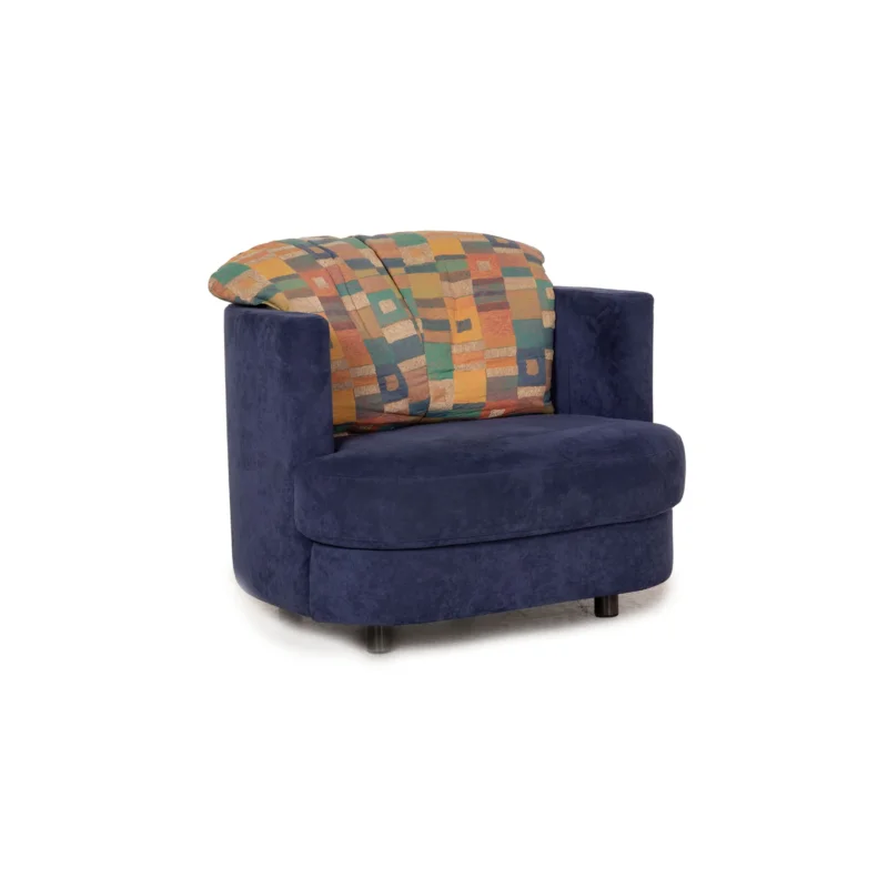 Rolf Benz 4500 Alcantara Sessel Blau